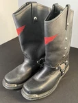 Women's Vintage Red Wing Black Leather Biker Style Boots Stock No. 1670 Size Pre-owned. Price: $65.00.