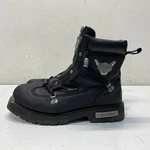 Harley-davidson D91680 Black Leather Double Zipper Motorcycle Boots Size 12W Pre-owned. Price: $79.99.