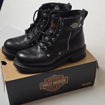 Harley-davidson Women's Cimarron Black Leather Motorcycle Boots Y2K Us Size 8 Pre-owned. Price: $45.00.