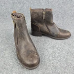 Harley Davidson Women Brown Leather Moto Ankle Boots Size 6 Side Zip 83930 Pre-owned. Price: $28.46.