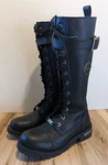 Milwaukee Leather MBL9355W Women's Black 8EEE Lace-up High Boots Pre-owned. Price: $109.99.