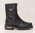 Victory Motorcycles 9" Black Leather Square-toe Side-zip Boots, Sz 6 Pre-owned. Price: $34.00.