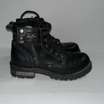 Xelement Black Leather Motorcycle Boots With Side Zipper Size 9.5 Women LU2505 Pre-owned. Price: $40.00.