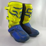 Fox Racing Youth Comp Motocross Boots Blue Yellow Kids Size Y3 Motor Dirt Bike Pre-owned. Price: $129.00.