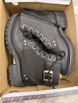 8647 Ride Tecs 7'' Lace Zipper Women's Leather Motorcycle, Biker Boot Size New. Price: $89.99.