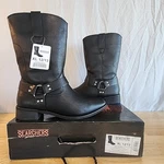 Searchers Men's Motorcycle Boots Size 12/13 Faux Leather With Rubber Soles New. Price: $49.99.