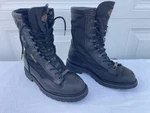 Distressed Harley Davidson Usa Military Motorcycle Lace Up Boots 7.5 #98410 Pre-owned. Price: $134.99.