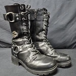 Harley-davidson Leather Motorcycle Casual Boot Size 6 Pre-owned. Price: $49.99.