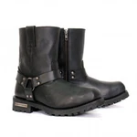 Hot Leathers BTM1004 Men's Black 8-INCH Short Harness Boots With Lug New. Price: $169.95.