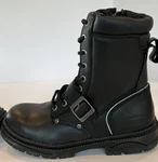 Xelement LU1599 Mens Motorcycle Boots Black Leather Laceup Harness Size 10.5 New. Price: $104.50.