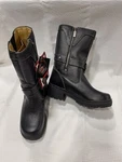 Milwaukee Demsel Motorcycle Boots Black Leather Multi Sizes 6 Through 10. New. Price: $60.00.