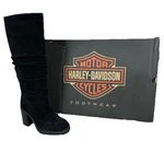 Harley Davidson Womens Size 5 Averhill Black Suede Leather Motorcycle Boots New. Price: $79.97.