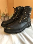 Harley Davidson Motorcycle Boots Leather Black Size 11.5 Usa Heavy Duty Mint!! Pre-owned. Price: $110.00.