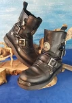 Men's Size 8 Harley-davidson Distortion Skull Black Leather Biker Boots See Pics Pre-owned. Price: $59.95.