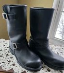 Ride Tecs Men's Size 9.5 Full-grain Oiled Leather Motorcycle Boots Pre-owned. Price: $60.00.