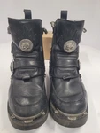 Mens Harley-davidson D94167 Distortion Skull Leather Motorcycle Boots Size 11 Pre-owned. Price: $70.00.