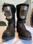Icon 1000 Elsinore Hp Motorcycle Boots Black Leather. Men's Us Size 8.5 Eu 42 Pre-owned. Price: $120.00.