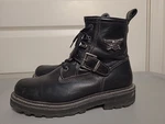 Harley Davidson 95147 Black Leather Boots Size Usa 10.5 / Eur 43.5 Uk 9.5 Pre-owned. Price: $48.00.
