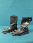 Harley Davidson Black Leather Flame Logo Logger Conductor Biker Boots Men's 10.5 Pre-owned. Price: $59.99.