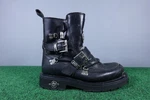 Harley-davidson D94167 Distortion Skull Leather Motorcycle Boots Sz 8.5 Pre-owned. Price: $47.99.