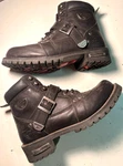 Milwaukee MB233 Black Leather Lace Up Motorcycle Womens Biker Boots Size Us 11 Pre-owned. Price: $44.95.