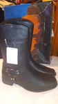 Searchers New Black Motorcycle Boots W/ Accent Read Mismatched Sizes 10/11 12/13. Price: $20.00.