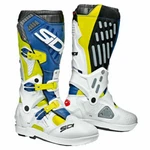 New Sidi Atojo Srs Boots Yellow Flo White Blue Ce Off Road Motocross Enduro Mx. Price: $400.19.