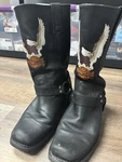 Harley Davidson Eagle Harness Leather Biker Boots Black D93216 Men's 11 Read Pre-owned. Price: $99.99.