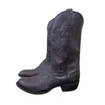 Lucchese Carson Cowboy Boots 2013 Black Cherry Calfskin Men 11D Round Toe Pre-owned. Price: $149.00.
