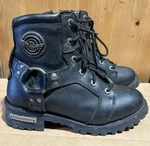 Milwaukee Leather 9302 Women 8-IN Motorcycle Harness Boot Lace Up/side Zipper Pre-owned. Price: $99.00.