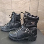Harley Davidson Women's Black Leather Motorcycle Combat Boots Size 7 Stock 85280 Pre-owned. Price: $39.99.