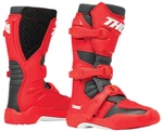 Thor "blitz Xr" Motorcycle Boots Mx Motocross Shin Plate Red/charcoal Youth Sz 7 New. Price: $159.95.