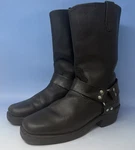 Dingo Dean Biker Boots Mens 9 Black Engineer Harness Square Toe Pull On Pre-owned. Price: $59.99.