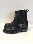 Harley Davidson Stretch Pull Harness Motorcycle Boots Sz 10-1/2 Made Usa Pre-owned. Price: $79.95.