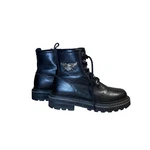 Harley-davidson Womens Black Leather Combat Biker Boots Wing Logo 84145 Size 6 Pre-owned. Price: $54.99.