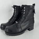 Harley-davidson Keeler D84330 Womens Black Leather Motorcycle Boots Size 7W Pre-owned. Price: $59.95.