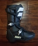 Shift WHIT3 Label Motocross Boots Size M9 Black New. Price: $149.95.