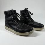 Harley-davidson Steinman D96198 Black Leather Lifestyle Sneakers Boot Size 10.5 Pre-owned. Price: $50.00.