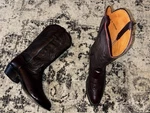Lucchese Cowboy Boots Mens Size 8.5 Black Cherry Gavin Calf M1021 R4 Leather Pre-owned. Price: $239.99.