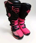 Fox Youth Girls Pink Comp 5 Motorcycle Boots, Excellent Condition Size Y7 Pre-owned. Price: $119.96.