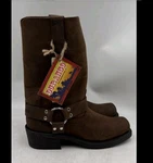 Durango DB594 Crossroads Men 8D Brown Leather Harness Boots 11" Biker Western New. Price: $129.99.