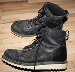 Harley-davidson Hickman Lace D93772 Men's Black Leather Motorcycle Boots Sz 9M Pre-owned. Price: $89.99.