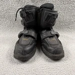 Icon Boots Mens Size 9 Black Motorcycle Leather Riding Buckle Field Armor Pre-owned. Price: $79.99.