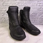 Bilt Pro Tourer Motorcycle Racing Boots Black Leather Double Zip Men's Size 9 Pre-owned. Price: $49.99.