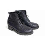 Havana Joe Black Leather Lace-up Combat Boots Women Eu 39 Chunky Sole Pre-owned. Price: $39.16.