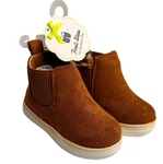 First Steps, Baby Shoes Boots, Chelsea Pull On/zip Elastic Ankle Brown Sz 4 New. Price: $5.35.