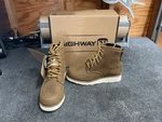 Highway 21 Journeyman Boots Brown Ivory Riding Mens Size 7 Motorcycle New. Price: $89.99.