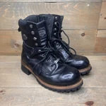 Harley Davidson Tyson 7" Leather Black Motorcycle Boots D87016 Women Size 11 Pre-owned. Price: $79.95.