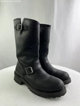 Harley Davidson 91017 Black Leather Zip Boots W/ Buckle Accent Size 9M Pre-owned. Price: $54.00.