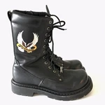 Harley Davidson Emroidered Logo Men Leather Black Boots 95359 Size 9.5 Pre-owned. Price: $99.99.